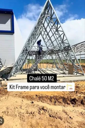 Fabricamos chalés em stellframe