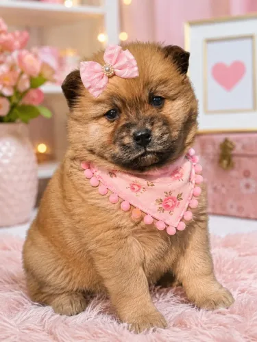 Filhotes de Chow Chow fêmea 