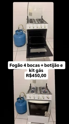 Fogão, ar condicionado, cama, ventilador, máquina de lavar roupaarmário de cozinha Itatiai