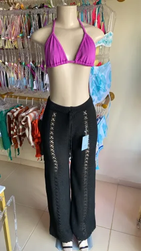 Calça em tricô