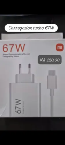 Carregador turbo 67W