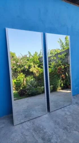 Espelho Corpo Inteiro 1,90x0,90m (Moldura de Alumínio) - Preço de Desapego