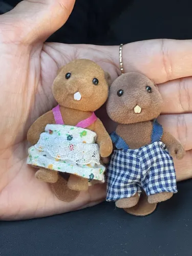2 castores vintage crianças