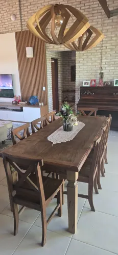 Mesa de jantar retangular