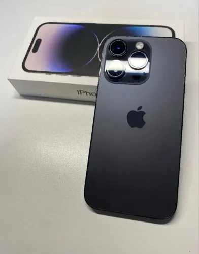 iPhone 14 Pro cinza 512gb na caixa e acessórios