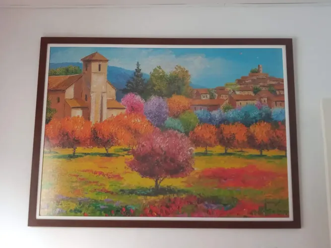 Quadro com Quebra-cabeça 4000 peças- Verão em Lourmarin