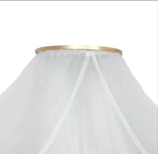 Dossel liso com mosquiteiro tule para berço