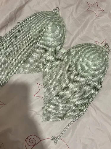 Cropped de strass
