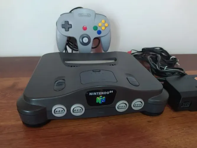 Nintendo 64 completo e funcionando
