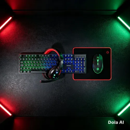 Kit periféricos (teclado, mouse, headset, Mousepad)