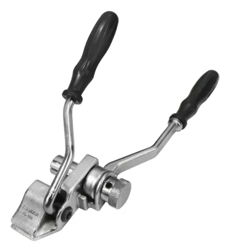 Máquina de Cintar com Catraca Flennor FL-100 - Esticador de Fita/Aço Seminova, Aço cromado