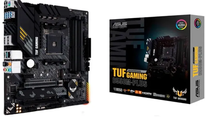 Placa Mãe Asus Tuf Gaming B550m-plus Ddr4 AMD Am4 mATX RGB