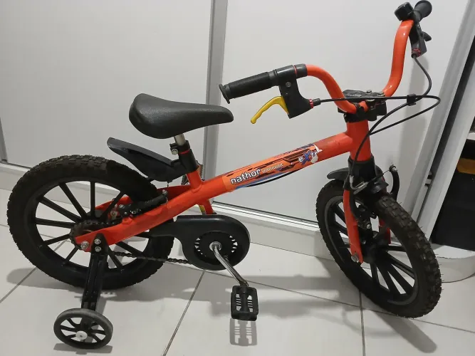 Bicicleta Infantil Nathor Extreme Aro 16 Freios V-brake Laranja Crianças