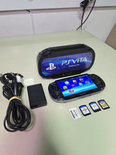 Ps vita fat modelo 1.000 item de coleção avalio trocas