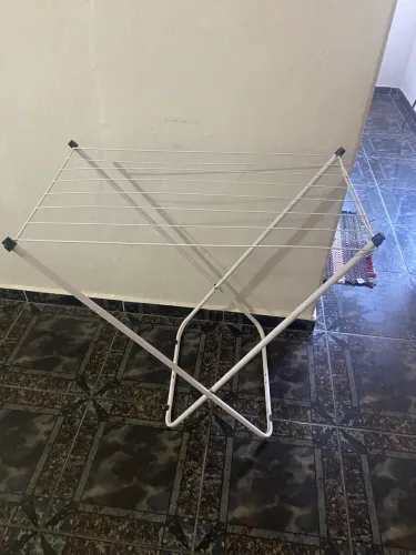 Varal de Chão Dobrável Branco