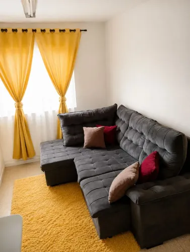 Sofá em l retrátil e reclinável 