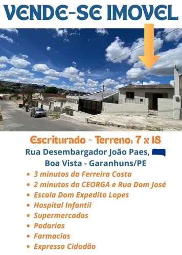 Vendo Casa no Centro de Garanhuns/PE