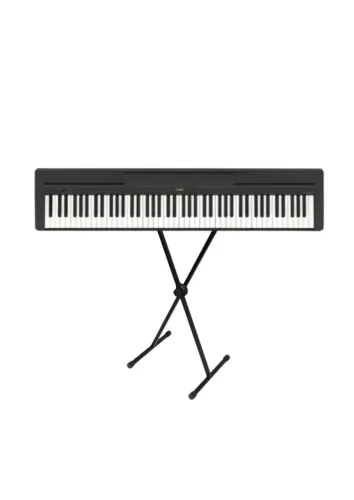 Piano Digital P-45 Preto Yamaha P45 + Suporte para Piano