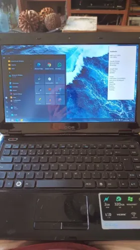 Notebook Intel i3 8Gb SSD 120Gb com programas para Audio