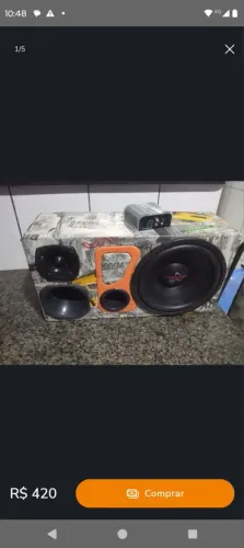 Caixa de som com módulo