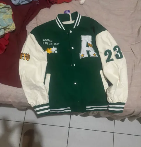 Jaqueta College Verde Premium - Estilo Streetwear, Forrada e Super Confortável 