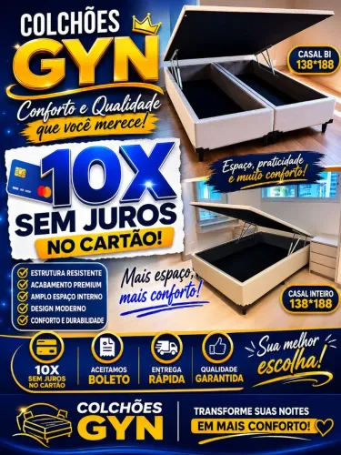 Cama box baú casal 