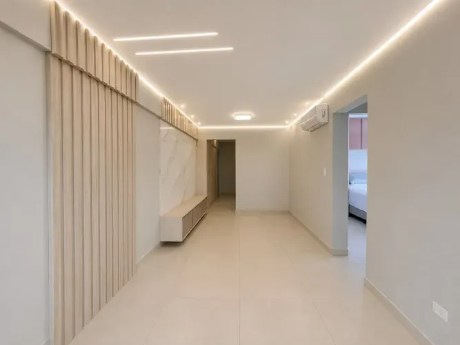 Cod 149 Lindo Apartamento Alto Padrão 1 dorm., Semi Mobiliado no Canto do Forte