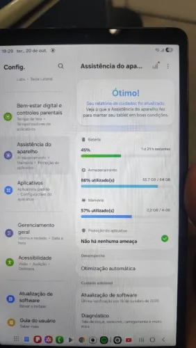 Tablet Samsung Galaxy Tab A9 64GB 4GB RAM + 4G (SM-X115) - Completo e Seminovo