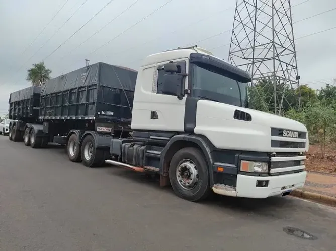 SCANIA T124 360 2002/2002 + BI-CAÇAMBA RANDON 2012