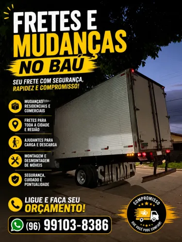 Mudanças e fretes no baú