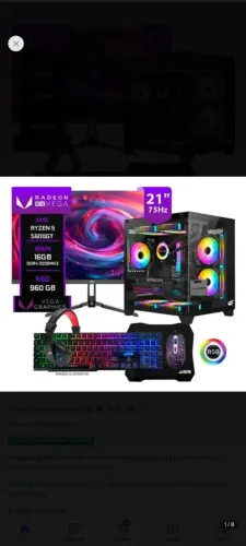 Pc Gamer Completo Ryzen 5 5600gt 16gb Ddr4 Ssd 960gb 960 Gb 16 Gb Amd Radeon Vega 7