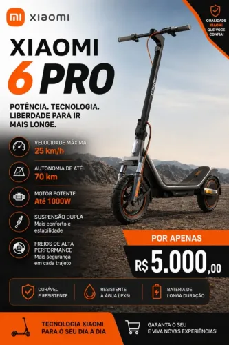 Scooter/Patinete Xiaomi 6 Pro