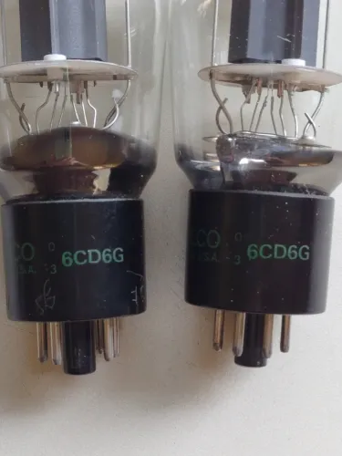 Válvulas eletrônicas Philips 6cd6g NOS