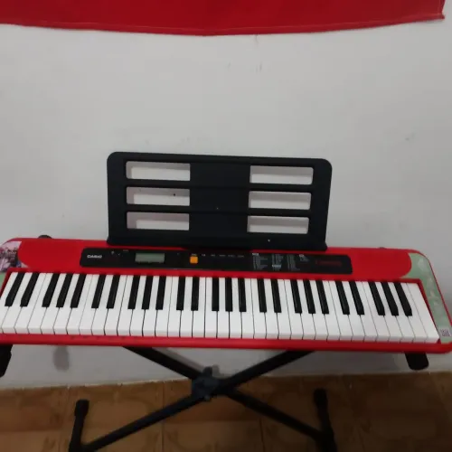 Teclado Casio Casiotone CT-S200 Vermelho + Kit Completo