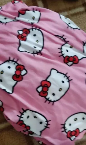 Calça pijama hello kitty de tecido fino