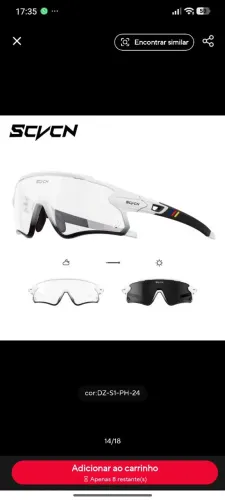 Óculos ciclismo bike skate corrida lente fotocromática zero top