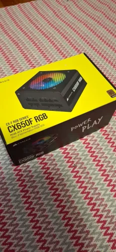 Fonte Corsair CX650F RGB 650W Full Modular - Caixa Completa - Impecável