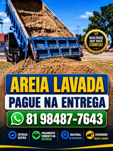 AREIA DIRETO DO AREEIRO, 14M, PAGUE NA ENTREGA