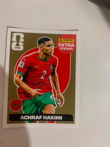 Figurinha da copa Gold hakimi