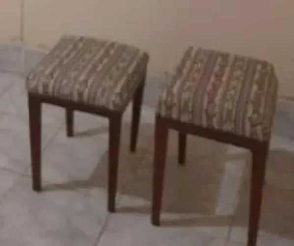 Banquinhos forrados
