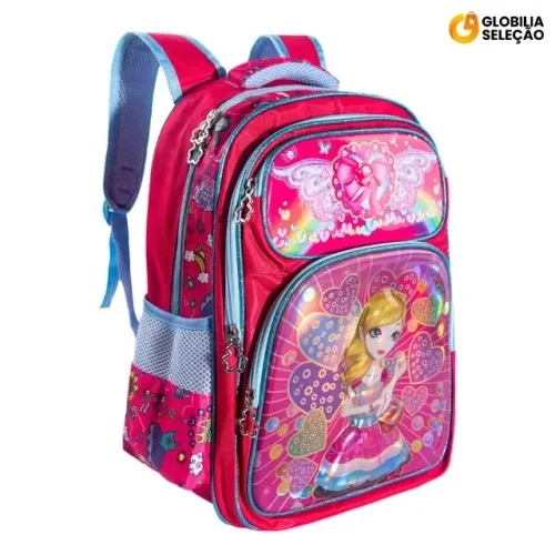 Promoção Shopee! Mochila Escolar Menina - Bolsa Infantil Resistente para o Dia a Dia