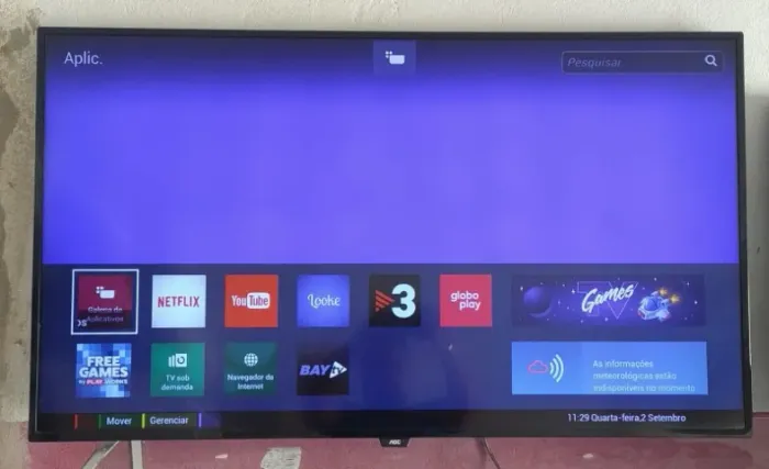 TV 50 COM PREÇO DE 43 - SMART TV 50 AOC R$ 1.197