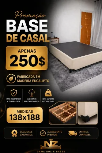 Base cama de casal