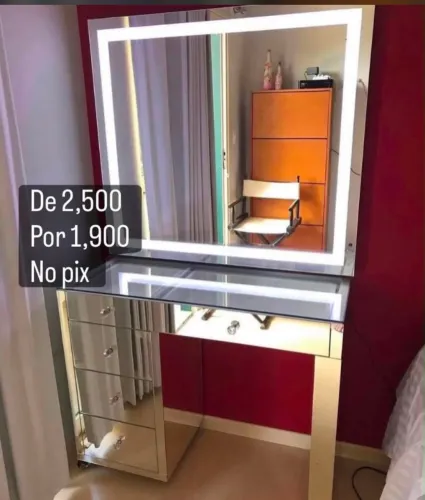 Penteadeira e Espelho Led