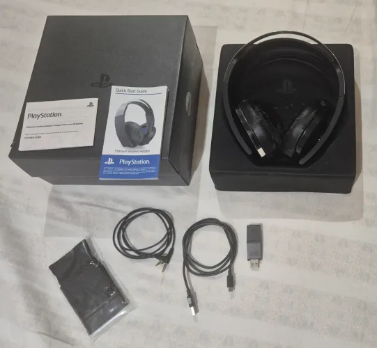 Fone Headset Sony PlayStation Platinum Wireless Original + Caixa e Acessórios