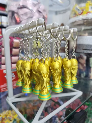 Kit 20x (REVENDA) Chaveiro Taça Copa Do Mundo