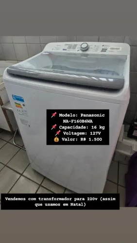 Máquina de lavar roupas panasonic 16kg