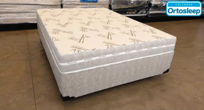 Cama casal com colchão d33 Ortosleep 