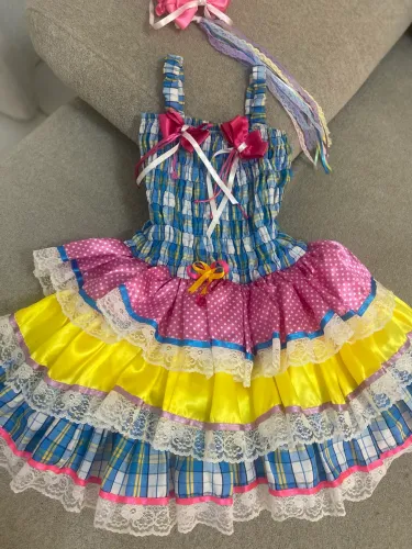 Vestido infantil junino São João 