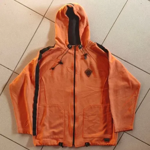 jaqueta original mcd com capuz laranja TAMANHO GG